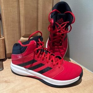 Adidas Boys Red and Black Athletic Shoes